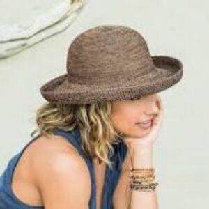 CHIC WIDE BRIM SUN HAT, Wallaroo Hat Company Women’s Victoria Sun Hat, NWOT